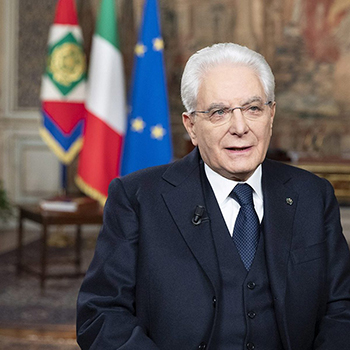 Presidente della Repubblica Sergio
Mattarella
