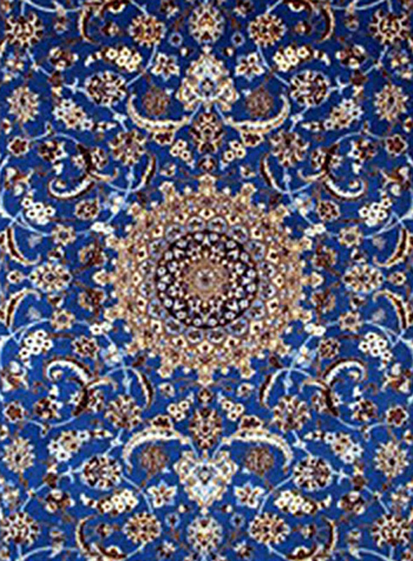 Tappeto persiano nain tabas (iran), rimanenza finale della ditta h&w ... Tappeto persiano blu