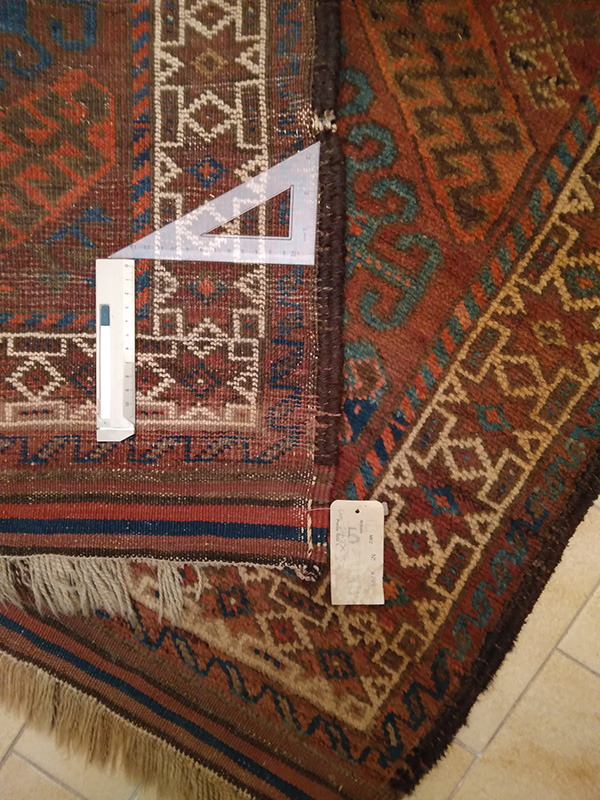 10924/5 Baluch Mushwani, Afghanistan, 143 x 82 cm, 1940 circa, 75.000 nodi in um m2